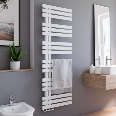 Schulte Designheizkörper Emma, pulverbeschichtet in dem Farbton Alpinweiß, Größe: 150 x 50 cm