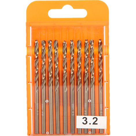 20 Pcs Drill Bit High Speed Steel Hole Drilling Tool for Stainless Steel Angle Iron3.2mm (1/5)
