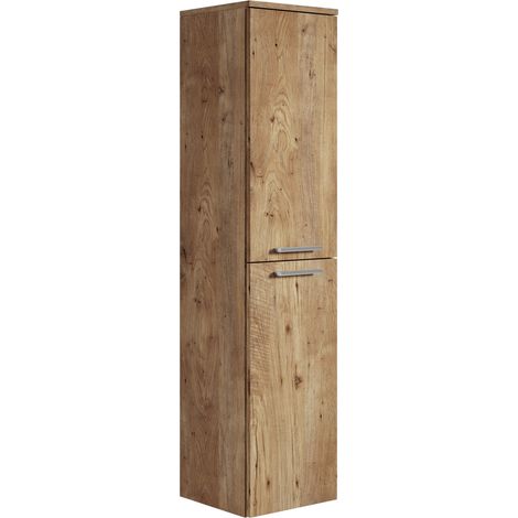 Mobiletto del bagno Saturnus 130 cm Rovere Castagno - Mobiletto armadietto