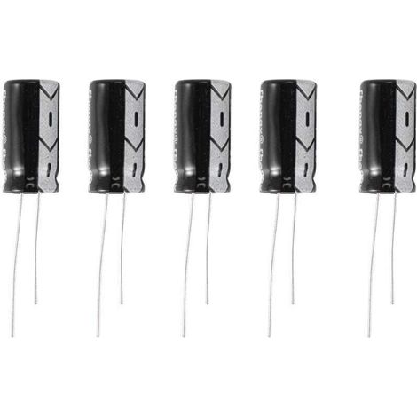 5 X 25V 1000UF 105 ℃ Condensateur éLectrolytique Radial 10X20Mm (1/4)