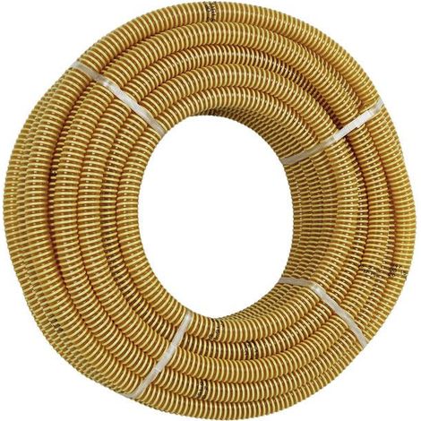 Rollo de tubo de aspiración espiral amarillo Ø75mm 25m (1/3)