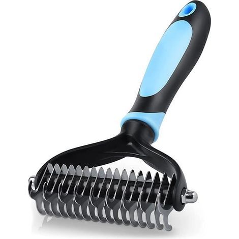 Brosse pour Chien et Chat pour Poils Longs - Peigne de toilettage pour sous-Poil élimine Les sous-Poils et Les feutrages