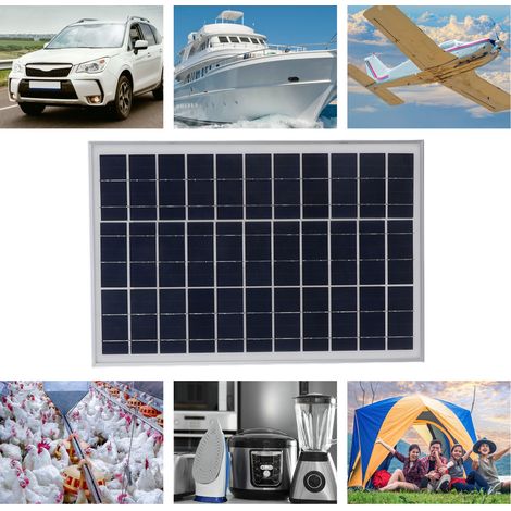 25-W-Tragbares Solarpanel – Aluminium und polykristallin – Hocheffizient und wasserdicht für Auto, Camping und Boot (1/5)