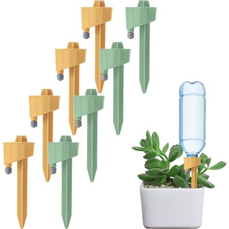 Lntyq Lot de 8 arrosages automatiques réglables - Facile à arroser - Pour plantes en pot, fleurs, jardin, plantes d'intérieur
