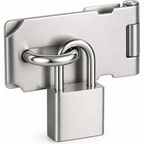 Verrou Loquet Cadenassable en Inox 304 pour Porte 8,4 cm (1/5)
