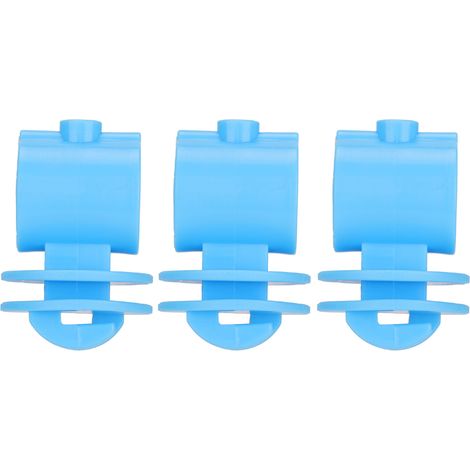 50 isolateurs de clôture électrique ronds en ABS avec trou de 2,1 cm pour la sécurité agricole (bleu). (1/5)