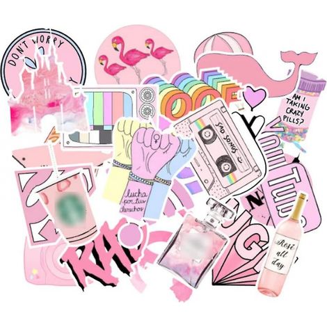 BEBUSINGOTO Autocollants mignons pour ordinateur portable pour fille, jolis autocollants roses pour bouteille d'eau, paquet de 50 pièces, vinyle, Skateboard, ordinateur, étui de voyage, guitare (1/5)