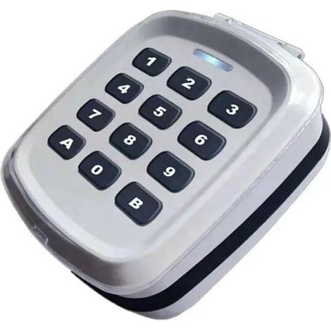 Clavier Sans Télécommande de Porte de Garage 4 en 1 280-868 MHz Télécommande de Porte Multifréquence Ouvre-Porte de Garage Facile à Utiliser (1/5)