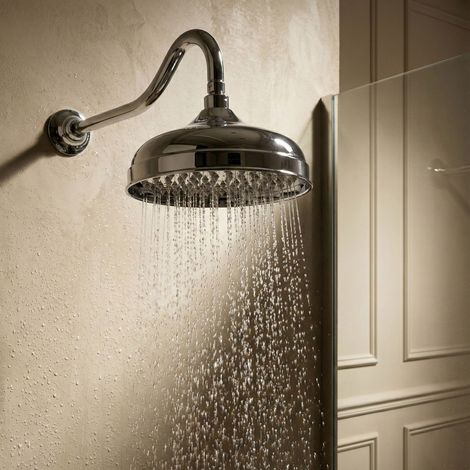 Douche pluie PaulGurkes avec bras mural Set Bras de douche Rétro Nostalgie 25 cm