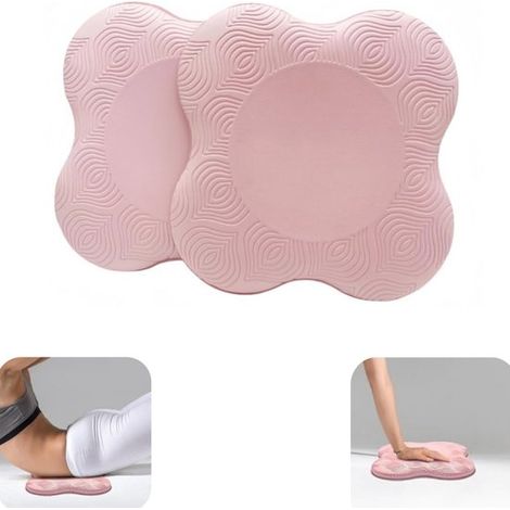 Coussins lot de 2 de 20 x 20 cm - coussins pour genoux, coudes et équilibre, rose (1/5)