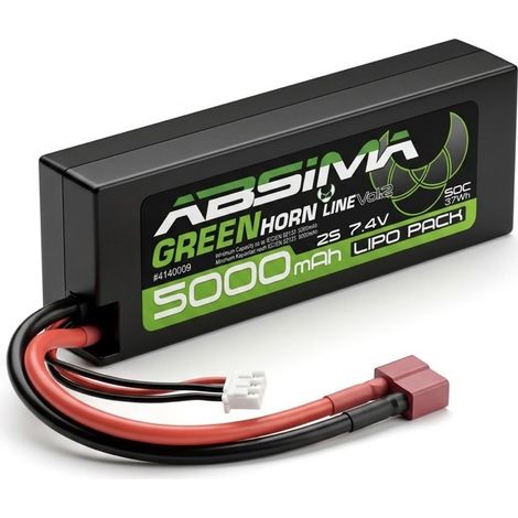 Greenhorn LiPo 2S/7.4V 50C 5000 HC (T-Plug)