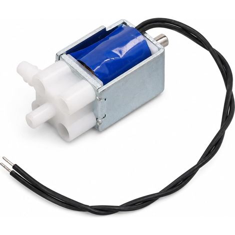 Électrovanne 2 Positions 3 Voies - 1 Unité - Normalement Ouverte DC6V - Contrôle Fluide Rapide - Protection Oculaire Tire-lait - Câbles Inclus (1/5)