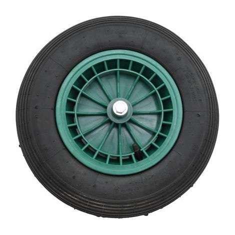 Ricambi - Ruota Pneumatica Disco Pvc Per Carriola Mm. 400X100