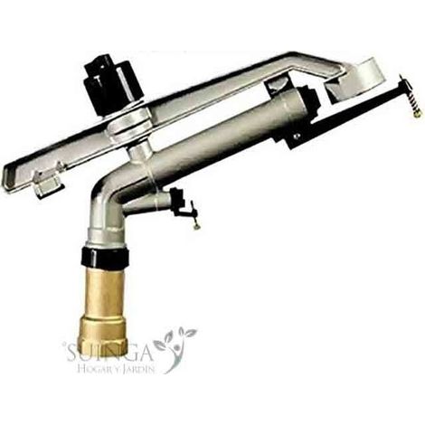 Agrar-Sprinkler 1 1/2'' Hidra Metall. 360º kreisförmiger Bewässerungswinkel. Reichweite 20 bis 36 m. Impuls-Sprinkler, Rohr