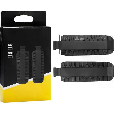 21-teiliges Mini-Bit-Set, doppelseitiger Schraubendreher-Bit-Satz aus gehärtetem Stahl, Taschenwerkzeug mit Phillips-, Sechskant- und Torx-Bits (1/4)