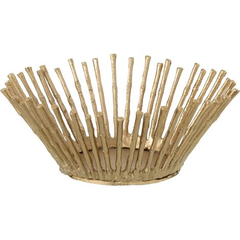 Coupelle Déco en Métal "Bradford" 38cm Doré