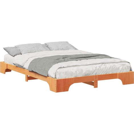 Maison Exclusive - Estructura de cama Marrón 140 x 210 cm Madera