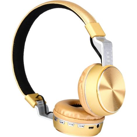 Casque sans fil supra-auriculaire Bluetooth 5.0, pliable, avec (1/5)