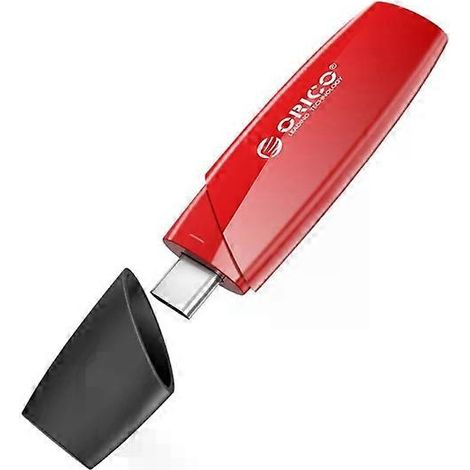 Clé USB 3.0 Type-C - 64 Go, lecture 100 Mo/s, écriture 15 Mo/s, rouge (1/3)