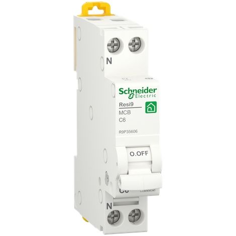 Schneider Magnetotermico bipolare 1P+N 230V 4,5KA 6A - R9P35606