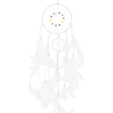 Atrapasueños, luz nocturna, plumas, decoración de pared, dormitorio, oficina (1/5)