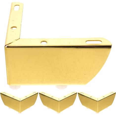 Pieds de Meuble en Métal Doré Pieds de Support Canapé et Table Basse Robustes pour Meubles Universels 4 Pièces Quincaillerie Usage Intérieur (1/5)