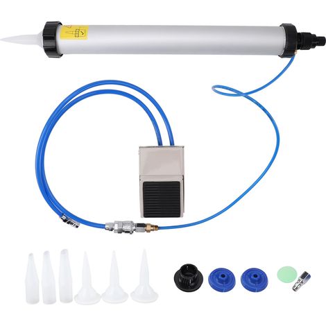 Outil de calfeutrage pneumatique portable en alliage d'aluminium, applicateur de cartouches de colle et de mastic pneumatique efficace pour la décoration intérieure (1/5)