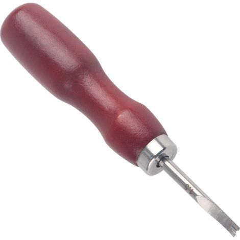 Coupe-cuir de 5,5 pouces, couteau à biseauter le cuir, coupe-bordures, outil de travail du cuir de 1,5 mm pour la fabrication d'articles en cuir. (1/5)