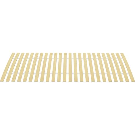 Lit simple Lit adulte Latte de rechange pour sommier avec 24 lattes 100 x 200 cm (1/5)