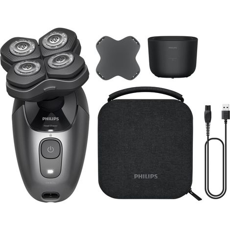 Philips 7000 series Head Shaver Pro HS7980/15 Fortschrittlicher Rasierer mit 90 Min. Betriebszeit