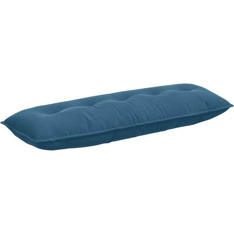Coussin de Dos Bleu 140 x 50 cm Tissu en velours côtelé (1/5)