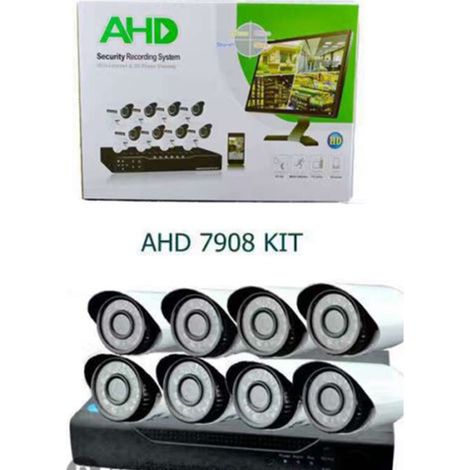 Trade Shop - AHD DVR KIT IR VIDEOÜBERWACHUNG 8 KANÄLE 3G SMARTPHONE IR KAMERAS HDMI 7908 -