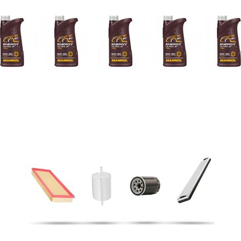 Kit tagliando 4 FILTRI e 5L OLIO compatibile con Ford Mondeo III 1.8 Sci 96kw dal 2003 dal 2007 (1/5)