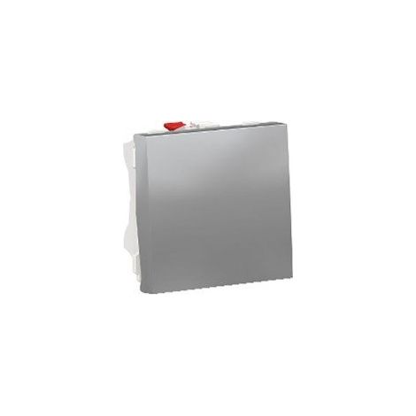 Conmutador 2 módulos aluminio SCHNEIDER NU320330
