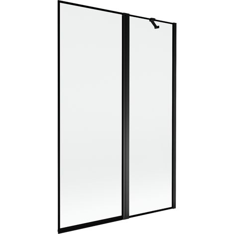 Mexen Mist paravento doccia 2 ante destro 120 x 150 cm, cornice nera, nero - 8A9-120-011-70-70-P (1/5)