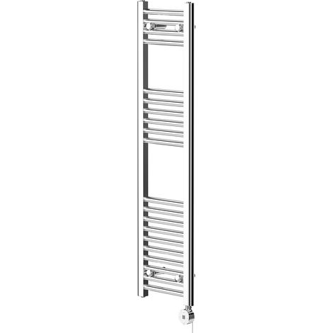 Pizarro Chrome 1200mm x 300mm Straight Digital Thermostatic Electric Heated Towel Rail (1/5)