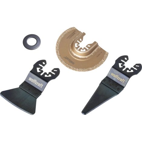 Wolfcraft Vibrations-Set für Fugenreparaturen 3-teilig Multisägen (1/2)