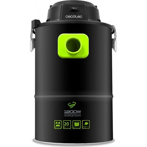 Cecotec Aspirador Cenizas Pellet Conga PowerAsh 1200. Boquilla XXL 3 Procesos de Filtración Tubo Reforzado Depósito Metálico 20 L Filtro HEPA (1/5)