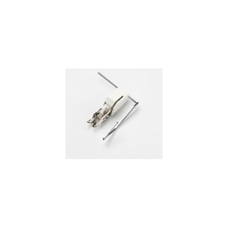 Piedino a doppio trasporto per macchine da cucire multifunzione Brother, accessorio per macchine da cucire domestiche: piedino a trasporto sincrono, corpo bianco, diametro 5 mm. - Crezuo