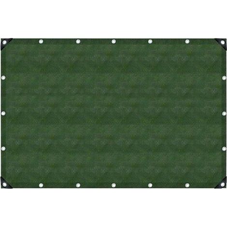 Gewebeplane oliv 6x10m UV-stabilis. Ösen 50 cm