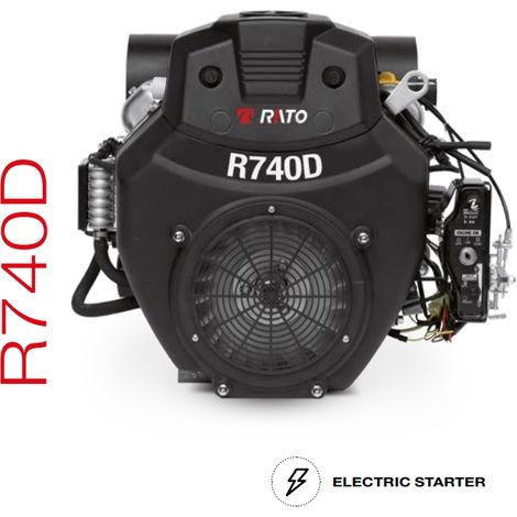 Kompletter Motor RATO R740D 739 ccm zylindrische waagerechte Welle 25,4 mm