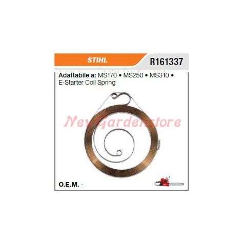 MUELLE DE BOBINA DE ARRANQUE STIHL para motosierra MS170 250 310 E-STARTER R161337