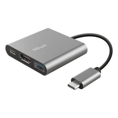 Trust Dalyx USB 3.2 Gen 1 (3.1 Gen 1) Type-C Aluminium, Schwarz