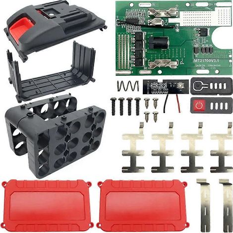 Boîtier plastique à 15 trous pour batterie Li-Ion 21700 avec carte de protection PCB pour batteries Lomvum Zhipu Hongsong Jingmi et Makita (1/5)