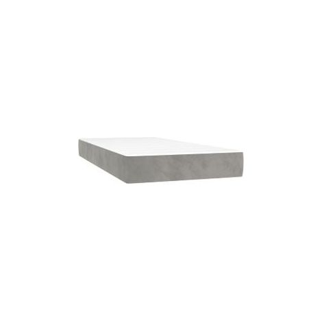 Matelas de lit à ressorts ensachés Gris clair 90x190x20 (1/5)