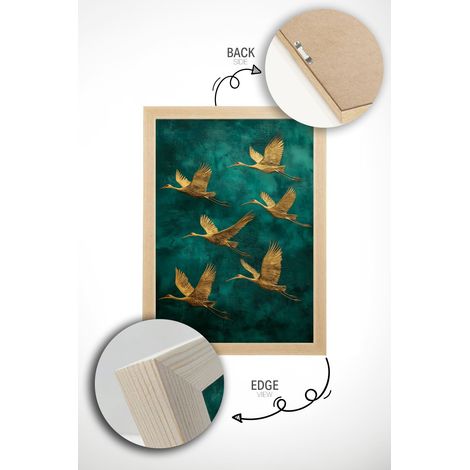 Arte de pared de MDF con marco Painting Multicolor (1/3)