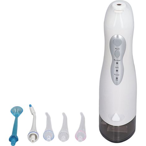 Hydropulseur dentaire électrique portable à grande capacité pour l'élimination des résidus alimentaires et le nettoyage des dents (1/5)