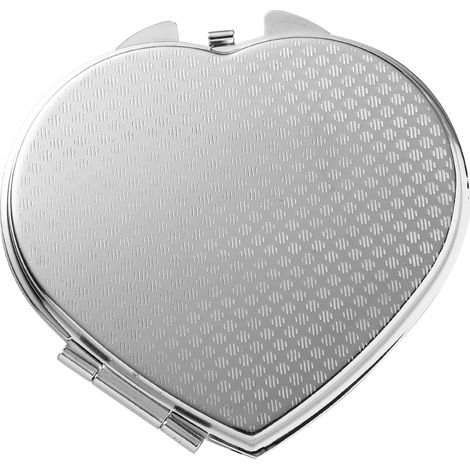 Miroir De Maquillage Cœur Pliable Portable Miroir Cosmétique De Poche Mini pour Voyages (1/5)