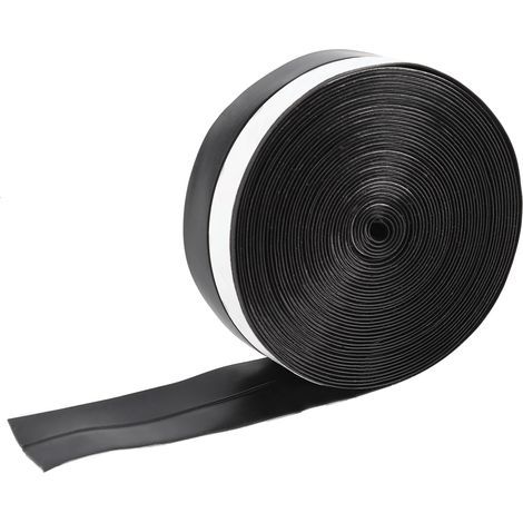 5 m 25 mm selbstklebender Tür- und Fenster-Schalldämm- und Staubschutzdichtungsstreifen (Schwarz) (1/5)