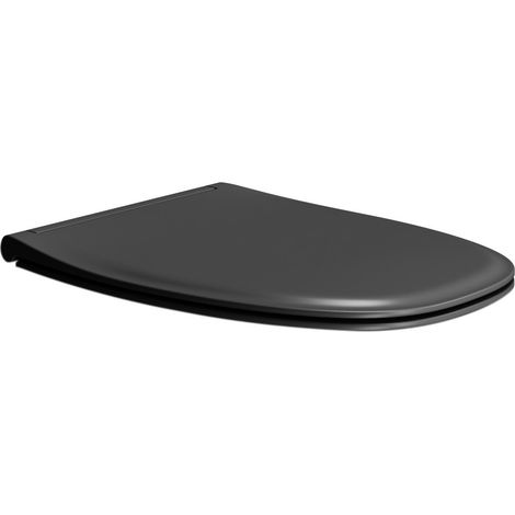 Abattant WC MODO, Soft Close, Quick Release, noir mat (1/2)